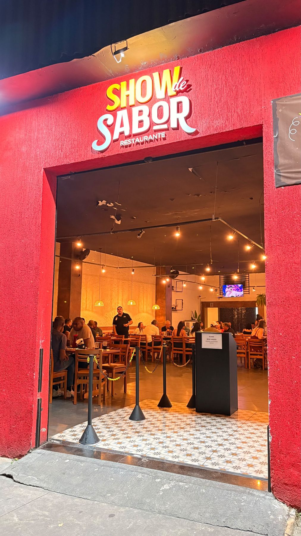 Entrada do Show de Sabor Restaurante